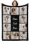 iDIY Personalisierte Decke mit Foto und Text – Fotodecke Selbst Gestalten – Personalisierte Geschenke für Familie, Paare, Muttertag und Vatertag - Foto Geschenk - 10 Fotos