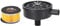 Baxnore Air Compressor Intake Filter, Noise Reduction Muffler, Air Compressor Noise Muffler, Exhaust Noise Filter for Blowers Boilers Exhaust Ports ((plastic))