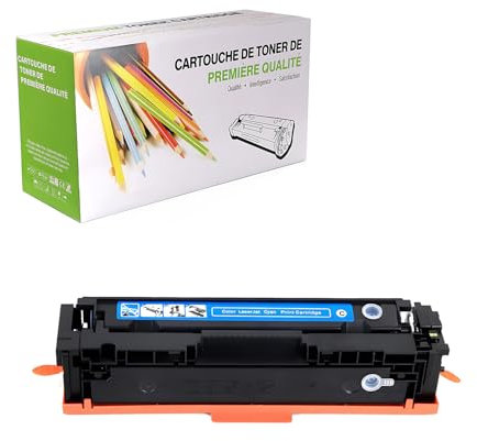 TenFenk Kompatible Tonerkartusche Als Ersatz Für HP 410A CF410A CF411A CF412A CF413A Zur Verwendung Mit HP Color Laser Pro MFP M452DN M452NW M477FDN M477FDW M377DW Drucker,Cyan