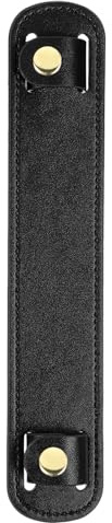 QUARKZMAN 1 Stück Schulterpolster 22,8x4,3cm(LxW) Leder Schultergurt Polster, Abnehmbare rutschfeste Gurtabdeckungen Taschenzubehör für Tragetaschen Rucksäcke Handtaschen, Schwarz