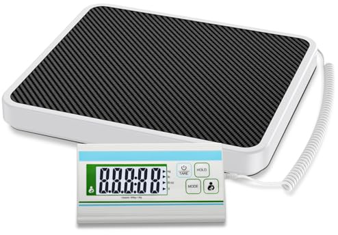 RAOYAN Medizinische Personenwaage, 300 kg Digital Waage Personen mit Leicht Ablesbarem Display, 34 cm x 30 cm Große Plattform Körperwaage für Krankenhaus, Kleine Praxis, Fitnessstudio und Haushalt