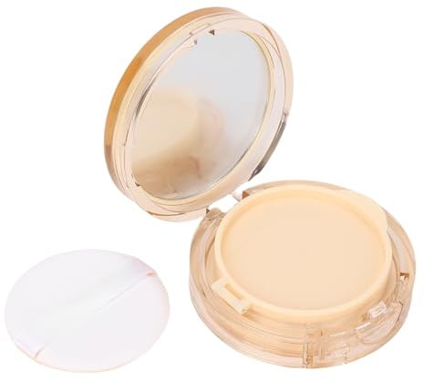 Fyearfly Cushion Foundation Box mit Spiegel,uderschwamm - Tragbarer, Wiederverwendbarer Leere Luftkissen Puff Box Make-up Behälter für Selbstbefüllung mit BB Cream, Puder & Foundation