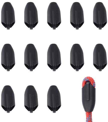 INCREWAY 20 morsetti riutilizzabili in plastica, adatti per corde in nylon o corde intrecciate (diametro foro 10 mm)