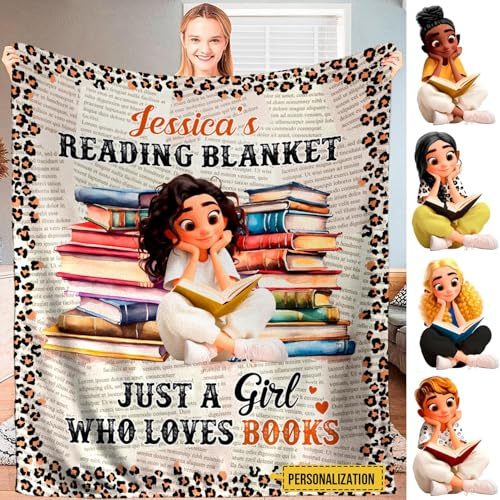 Homg Geschenke für Frauen, Kuscheldecke Flauschig Decke Fleecedecke Lustige Geschenke für Buchliebhaber Leseratten Männer Freundin, Geschenke für Leseratte, Abschiedsgeschenk kollegen Lehrerin