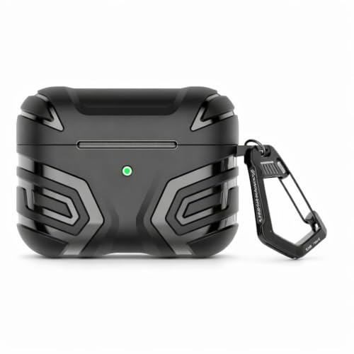 Mizi AirPods Pro 3 Cover Case (2025), Compatible with Airpods Pro 3rd Generation (USB-C Cable) - Full Body Shockproof Hard Protection Design - Black