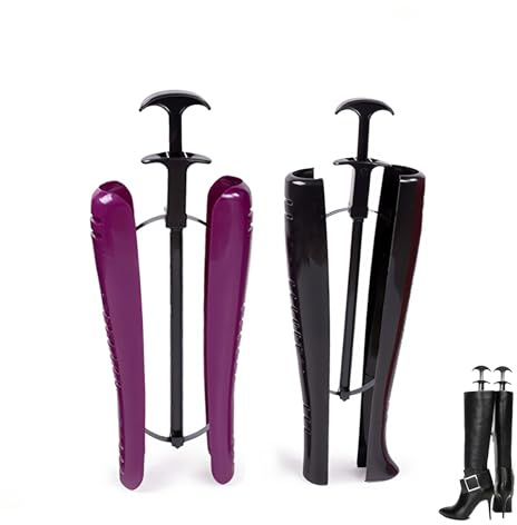 JACKANNA 2 Stück Stiefelspanner Damen Reitstiefel mit Griff, Schuhspanner Stiefel Spanner, Verstellbare Schuhspanner Zedernholz Für Mittelhohe Stiefel, Schneestiefel Und Lederstiefel