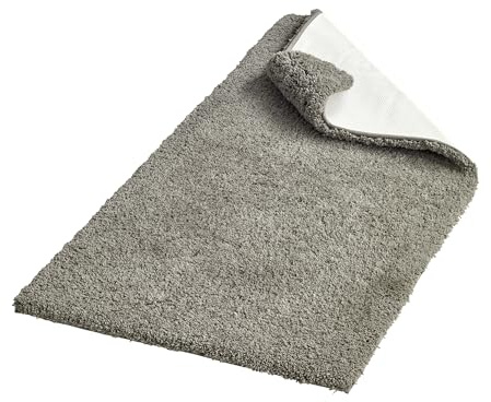 blomus Badematte -TUUFA- | Badteppich & Duschvorleger | 70 x 140 cm | Farbe Satellite