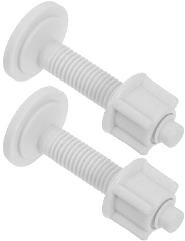Toddmomy 2 Pcs Kit de Vis de Toilette et Boulons à Charnière en Plastique Chevilles d'Expansion en Caoutchouc pour Fixation Sécurisée, Montage Rapide, Compatible Abattants Wc, Accessoires