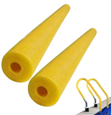 2 Stück Pool Noodl, 48 Inch Schwimmnudeln mit Loch, schwimmende Schwimmnudeln aus Schaumstoff, Lange multifunktionale Schwimmnudelns als Schwimmhilfen für Erwachsene und Kinder