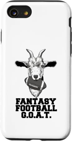 Hülle für iPhone SE (2020) / 7/8 Ziege mit Fußball Fantasy Fußball G.O.A.T.