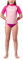 Mares Rash Guard Junior - Short Sleeve - Girl, Maglia Protettiva per Snorkeling e Nuoto con Manica Corta, Bambina, Rosa, S