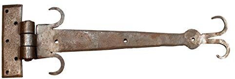 Antikas - bisagra larga puertas antiguas - bisagra de 32cm estilo antiguo - bisagras de hierro forjado