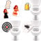 16 Urinal Aufkleber für mehr Hygiene Fliege Bullseye Bierglas + PinUp Girl