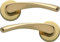 Architectural Hardware Howdens Bertelli Garda Door Handles Polished Brass 1 Pair (Lever On Rose Door Handle Set)