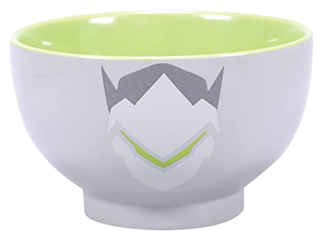 Half Moon Bay BOWLBL07 Tasse, Keramik, Grau/Grün/Weiß