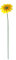 DARO DEKO Metall Garten-Stecker Gerbera gelb 56cm 1 Stück