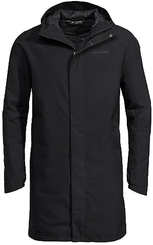 VAUDE Cyclist II gefütterter Parka für Herren – Winterjacke mit PrimaLoft Wattierung, wasserdichte & atmungsaktive Winter Fahrradjacke für Herren, 2-Wege-Reißverschluss – ideal für den Winter