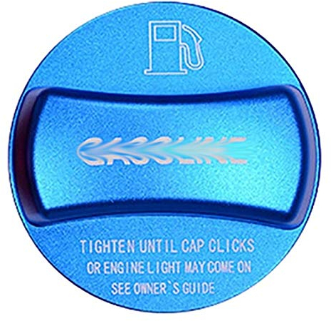 YJDTYM Aluminiumlegierung Tankdeckel Abdeckung Trim/Fit for BMW X1 X2 X3 X4 X5 X6 F10 F15 F16 F25 F26 F30 F34 F35 F48 F47 G30 G38 (Color : Blue)