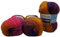 YarnArt 3 x 150 Gramm Bellissimo Strickwolle mit Mohair 450 Gramm Wolle mit Farbverlauf (beere lila rosa terracotta 1415)