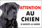 Pubblimania CHIEN CORSO Plaque panneau attention au chien aluminium 3 mm (Cm 20x15)