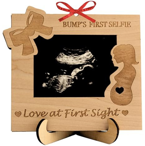 Heart's Sign Sonogramm Bilderrahmen | Mama To Be and Pregnant Mom Gifts | Ultraschall Bilderrahmen | Neue Mama Geschenke für Frauen Ultraschallrahmen