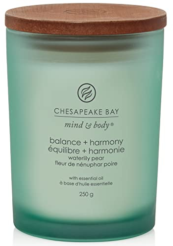 Chesapeake Bay candela profumata | Candela media Tumbler Balance + Harmony per aromaterapia | Durata: fino a 57 ore | Collezione Mind & Body