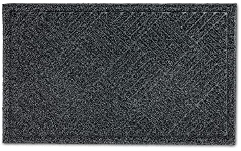 Astra Fußmatte innen & außen 45x75 cm - rutschfeste Schmutzfangmatte Türmatte strapazierfähig - Eingangsmatte mit Bürstenfunktion - Fußabtreter anthrazit