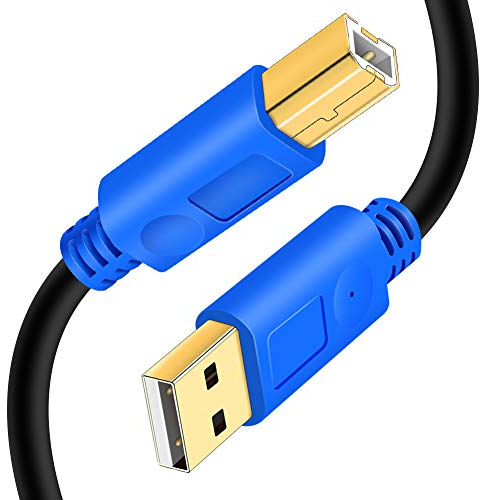 Cavo Stampante USB 2.0 a USB B 8M, Cavetto per Stampante Cavo Printer HP, Canon, Lexmark, Epson, Dell,Panasonic, Scanner(8M)