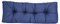 TexDeko® Garden Rückenkissen 120x40x20/10cm wasserabweisend UV - beständig gesteppt Premium Kissen für Europaletten In- & Outdoor Palettenpolster (Blau)