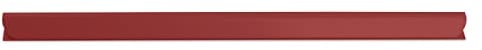 DONAU Universal Klemmschienen / 10 Stück/Klemmschiene DIN A4/ 10mm für circa 100 Blatt/Klemmleiste für Sichtschutzstreifen/Befestigungs-clips/PVC Kunststoff/Rot