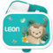 Brotdose Kinder Campus für Mepal - Löwen - Brotbox süßer Löwe Lunchbox König der Tiere Vesperbox Leo I Lion - 750 ml - Türkis - schulkind lunchbox-löwe tier mepal-campus kita fächern tieren