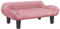 vidaXL Kindersofa, Couch für Kinder, Kindercouch mit runden Kanten, Kindersessel Minisofa Polstersofa Kindermöbel Sofa Kinderzimmer, Rosa Samt