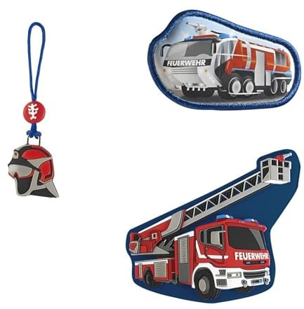 Step by Step Magic MAGS Fire Engine Brandon, 3-teilig, 2 Magnet-Applikationen und 1 Anhänger, als Ergänzung für den Schulranzen oder Vorschulrucksack
