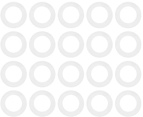 Angoily 100pcs Silicone Flat Pad Loose Joint Seal Ring Lid Seal Rings for Hose Scenario