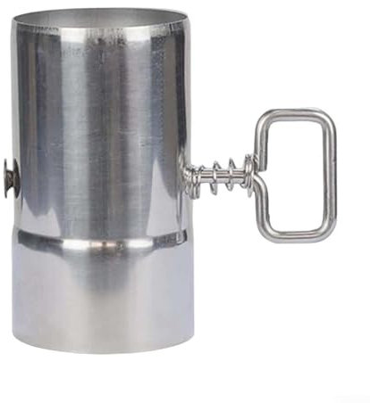 Tubo de chimenea de acero inoxidable, tubo de estufa con amortiguador de leña, tubo de extensión Pipr para chimenea al aire libre, 12 x 5,9 x 5,9 cm