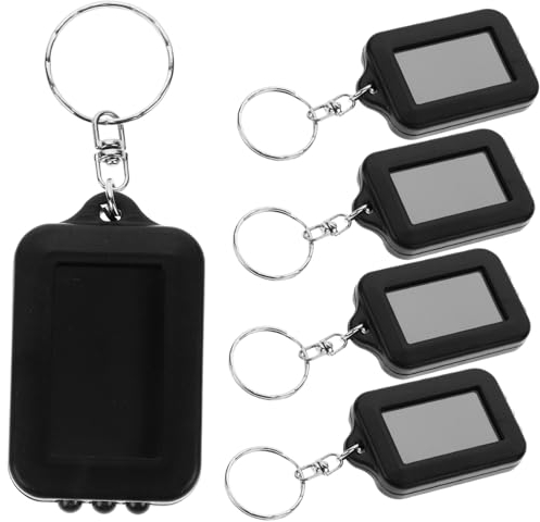 BESPORTBLE 5 Stück Kleiner Schlüsselanhänger Taschenlampen Solarlade Led Schlüsselanhänger Taschenlampen Kompakt Tragbar Für Camping Outdoor Notfälle