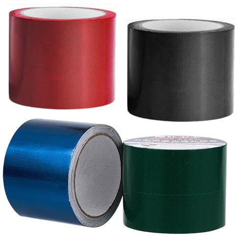 Inscrip Planen Reparaturband, 5M*8CM,PVC Planenband, Planen Reparatur Klebeband Selbstklebend, für LKW Abdeckplane, Markise, Zelt, Planen Reparaturband, Abriebfestigkeit LKW-Plane Reparatur (4 Farben)