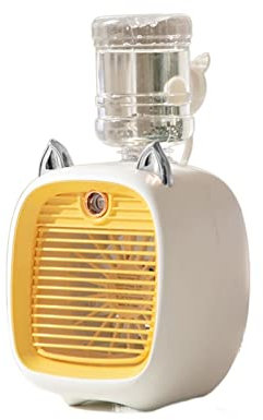 ventilador de aire acondicionado portátil Ventilador eléctrico 2400mAh Mini aire acondicionado portátil ventilador enfriador de aire USB humidificador purificador 3 velocidades ventilador de pulveriza