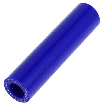 X AUTOHAUX 1 manguera refrigerante universal de silicona para coche, 14 mm, 100 mm, 0 grados, color azul