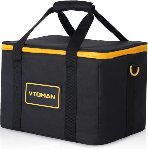 VTOMAN Funda de transporte para FlashSpeed 1500/FlashSpeed 1000, estación de alimentación portátil, color negro (estación de alimentación portátil no incluida)
