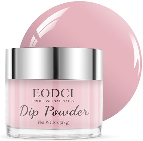 EODCI Nude series Dip Powder, Pink Color Nail Dipping Powder French Pro Collection System Nail Art Starter Manicure Salon DIY at Home, Odor-Free&Long-Lasting, No Needed Nail Lamp Curing, 1 Oz