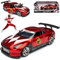 alles-meine.de GmbH Nisan Skyline GT-R R35 Coupe Mit Figur Rot Red 1/24 Jada Modell Auto mit individiuellem Wunschkennzeichen