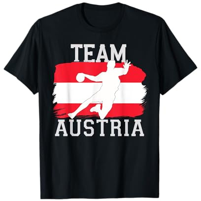 Handball Österreich Trikot Handballspieler Handballspiel T-Shirt