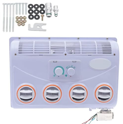 Climatiseur De Toit 12 V/24 V for Camping-Car, Ensemble D'évaporateur Portable, Climatiseur CC, Ventilateur for Toit De Voiture, for Voiture, Caravane, Camion, Etc.(24v)