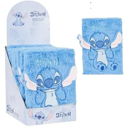 CERDÁ LIFE'S LITTLE MOMENTS Plüsch-Notizbuch mit weichem Einband, ideal für die Schule und als originelles Geschenk für Disney-Fans, Stitch, Talla única, Lizenzprodukt