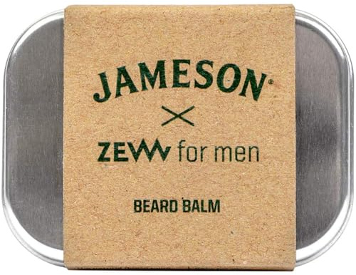 ZEW for Men Beard Balm X Jameson 80ml | Bartbalsam | Feuchtigkeitsspendendes Balsam | Leichter Griff | Noten von Sandelholz, Bergamotte und Limette | Cremige Textur