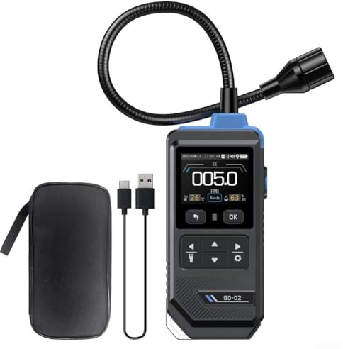 GD-02 Gaslecksucher mit 0-50000ppm Sensor und Alarm zur Methan- und Propanüberwachung in komplexen Umgebungen