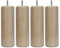 MARGOT 3700527817330 Caméléon Cylindre Lot de 4 Pieds de lit Bois Vernis naturel Hauteur 17 x 6.4 x 6.4 cm