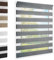 Doppelrollo Klemmfix ohne Bohren Grau 60x140 cm [Stoffbreite 56cm] Duo Rollo Fensterrollo für Fenster/Türen Gardine Klemmrollo Seitenzugrollo Sichtschutz Sonnenschutzrollo Zebrarollo