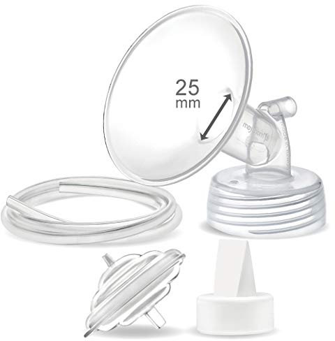 Maymom Pump Parts Compatible w Spectra S2 Spectra S1 Spectra 9+ Breastpump, Flange Valve Tubing Backflow Protector, Not Original Spectra Pump Parts Not Original Spectra S2 Accessories (Flange 25mm)